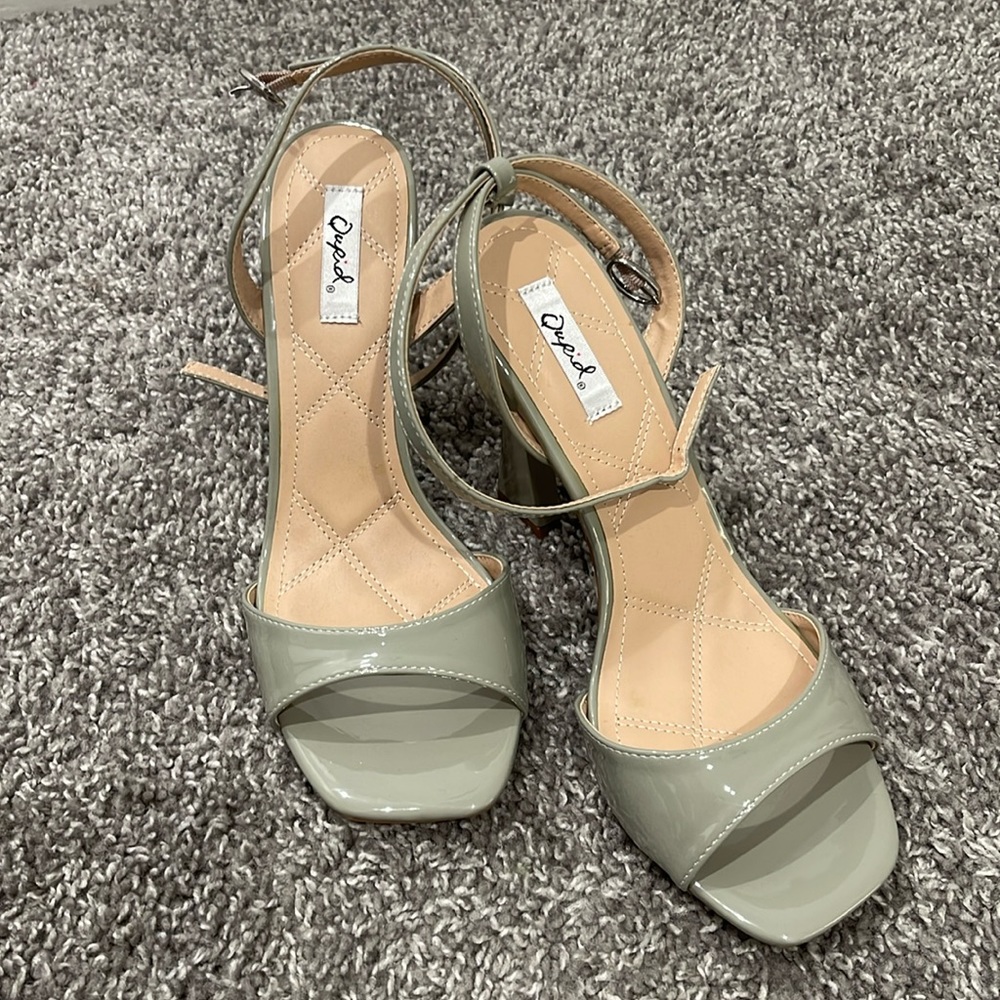 Cupid ankle strap heels